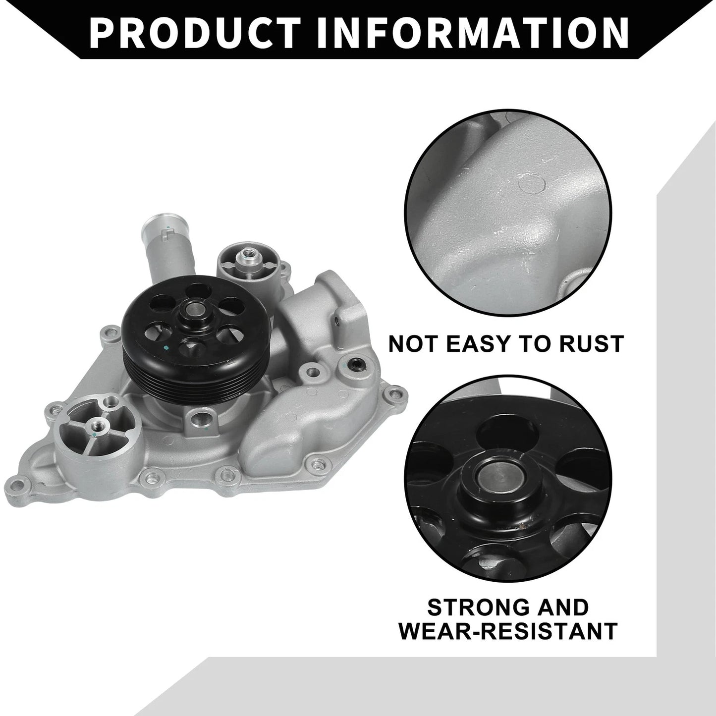 Water Pump for Chrysler 300 (2005-2010) with Rubber Band Kit 1 x Set