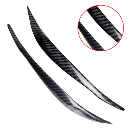 Carbon Fiber Headlight Eyebrow Eyelid Cover Trim for BMW F30 F31 318i 320i