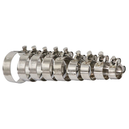 Stainless Steel Exhaust Pipe Clamp 40-43mm for Motorcycle (Fits Various Models)