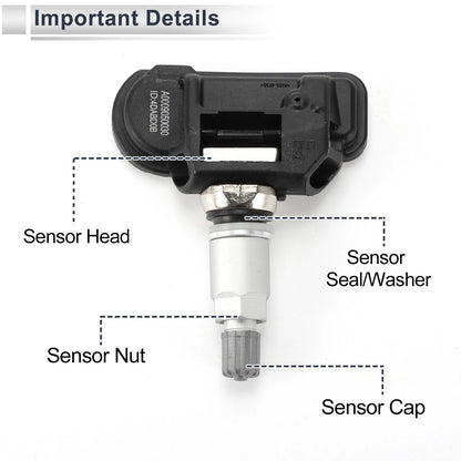 Tire Pressure Sensor for Mercedes-Benz C350 (2007-2015) 1 x 433MHz