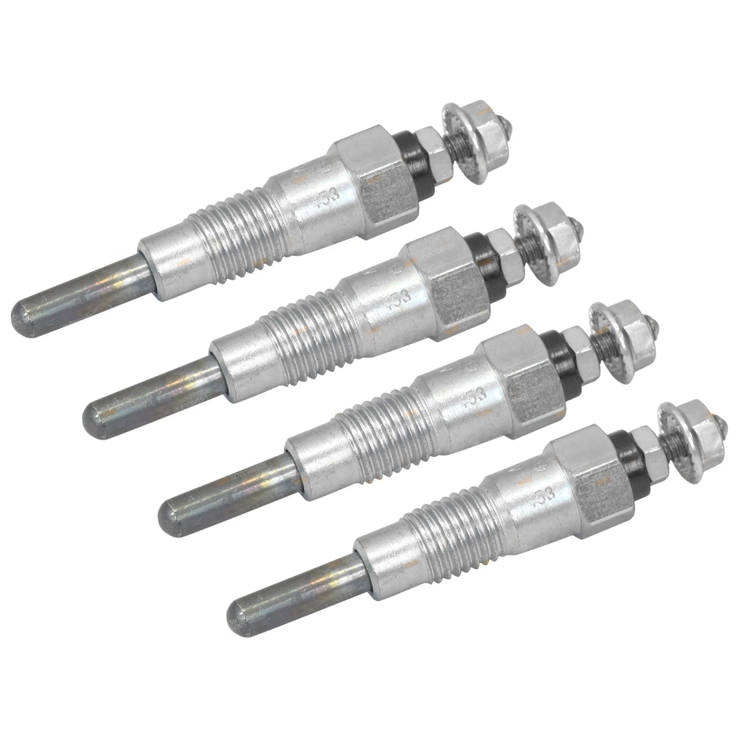 Set of 4 Glow Plugs for Navara D21 Diesel 2.5L SD25 (1986 - 1987)