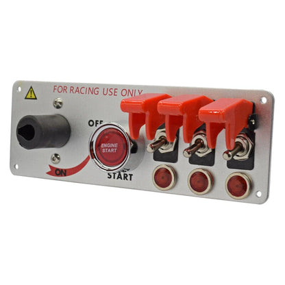 5 in 1 Ignition Toggle Switch Panel Engine Start Push Button for Racing Car