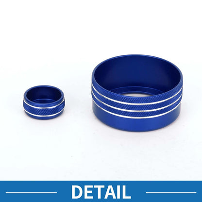 4WD Drive Mode & Mirror Knob Covers for Toyota Tundra (2022-2023) - Blue 2 x