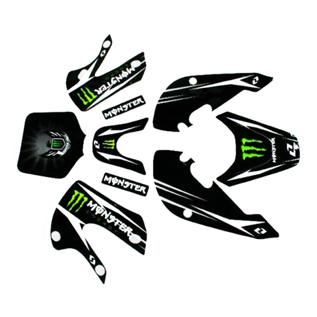 Monster Sticker Motorrad Monster Decals Graphic Stickers for KLX110 Style Fairing Dirt Bike ...