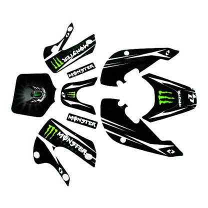 Monster Decals Graphic Stickers for KLX110 Style Fairing Dirt Bike