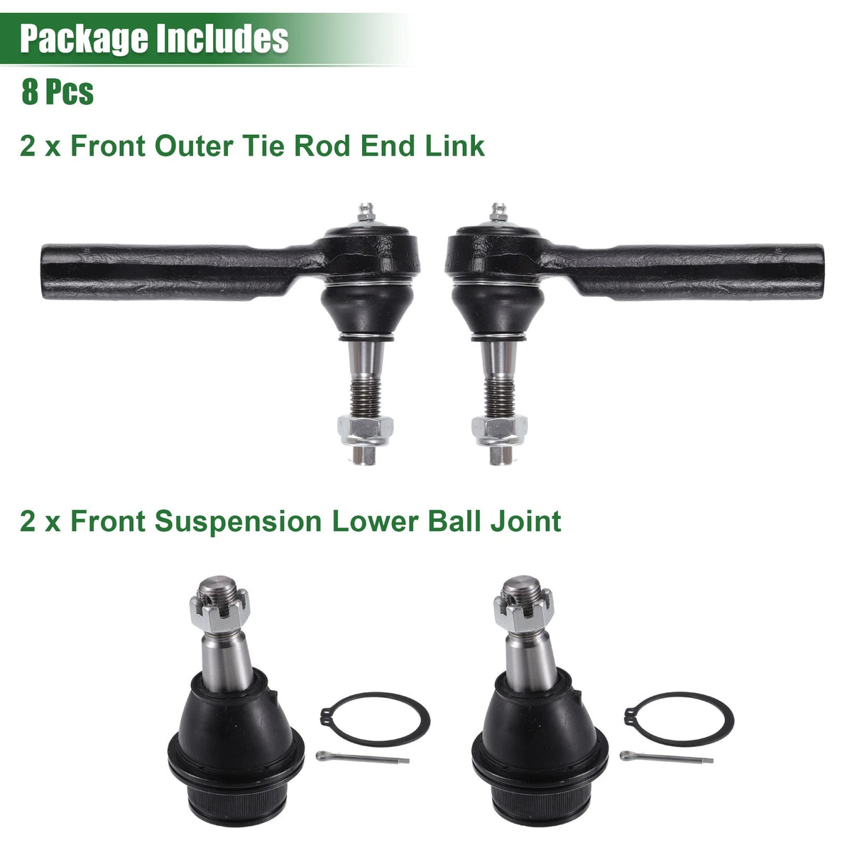 4pcs Front Suspension Kit Tie Rod End for Chevrolet Tahoe