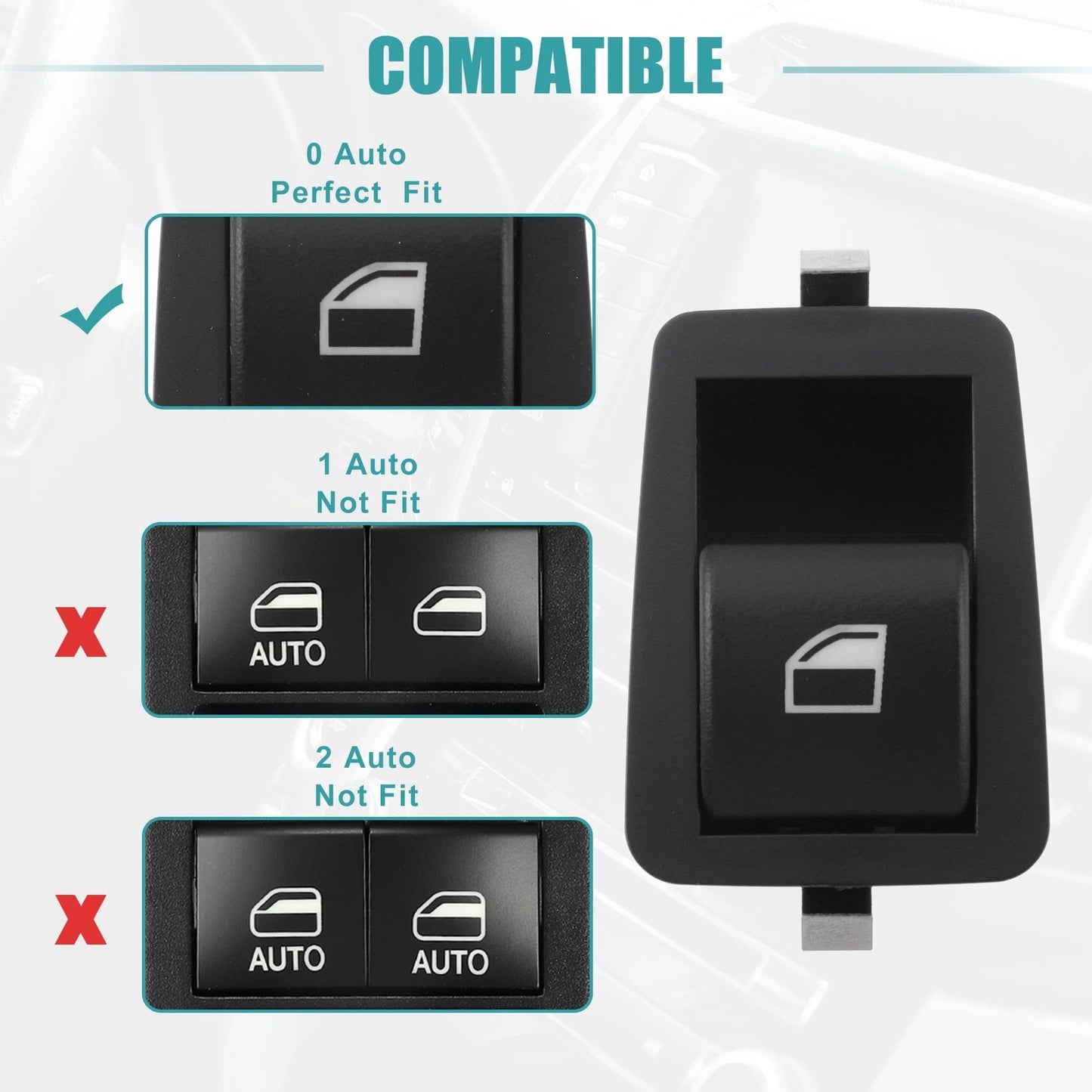 Front Left Driver Side Master Power Window Switch for BMW 323i (1999-2000)