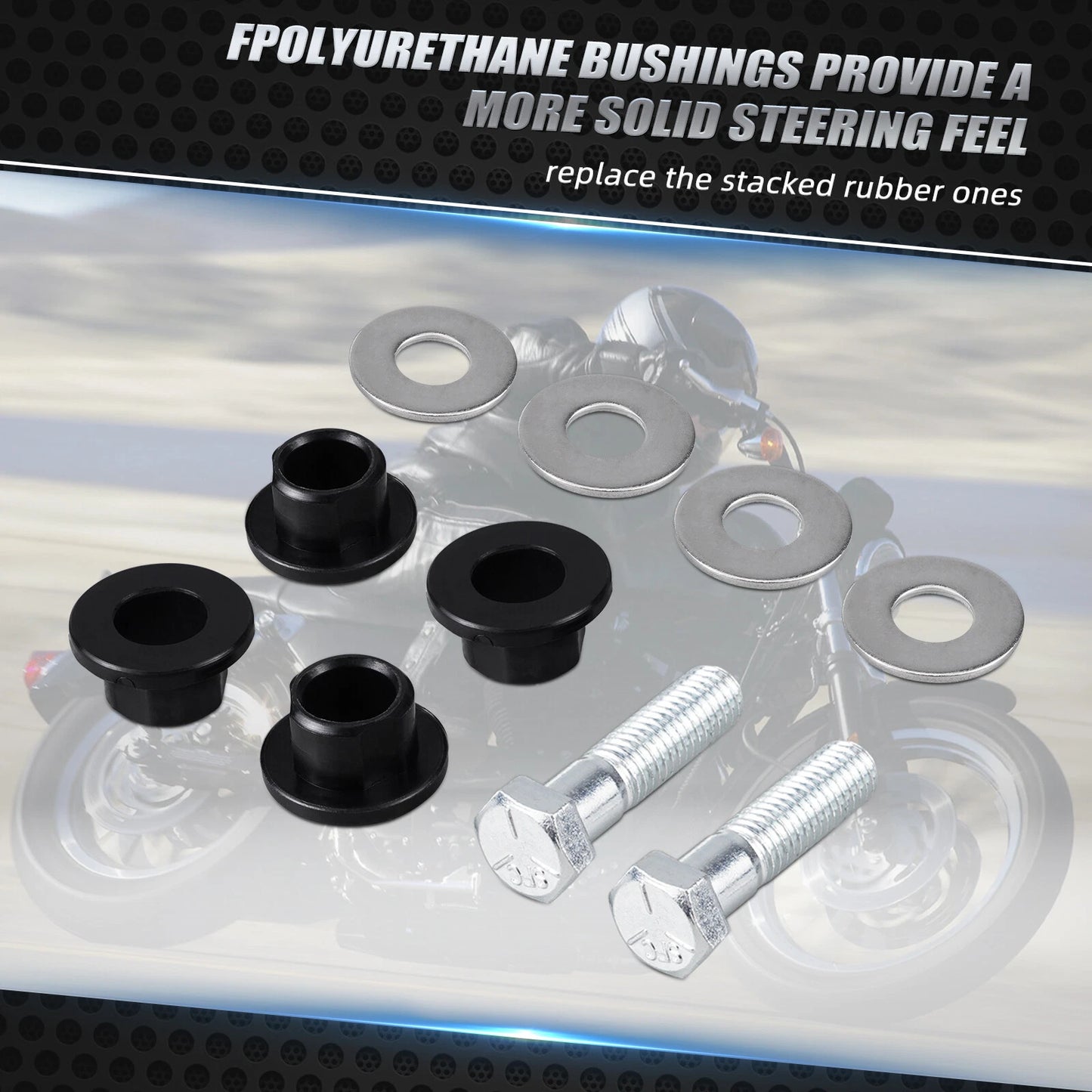 Handlebar Riser Mount Bushings for Harley Fat Boy FLFB/FLFBS (2018-2024)