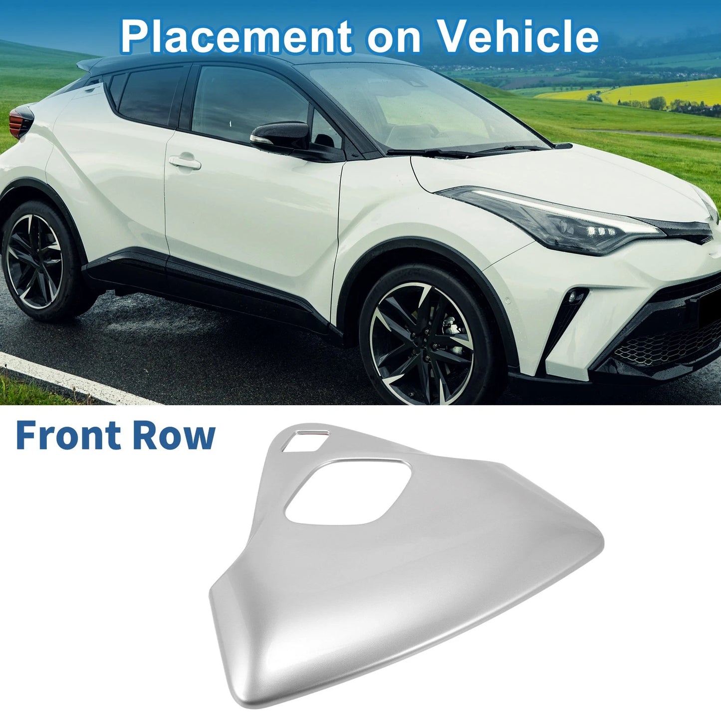 Car Front Row Headlight Trim Bezel for Toyota C-HR (2017-2021)