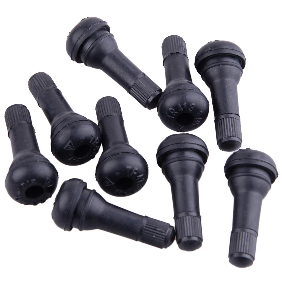 25 x TR 413 Snap-In Valve Stems for Tire - Rubber Wheel Cover