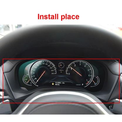 Carbon Style Part Speedmeter Dashboard Panel Cover Trim Fit For BMW X3 2018-2019
