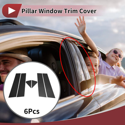 Door Pillar Window Trim for Chevrolet Trailblazer (2024 - 2025) Carbon Fiber