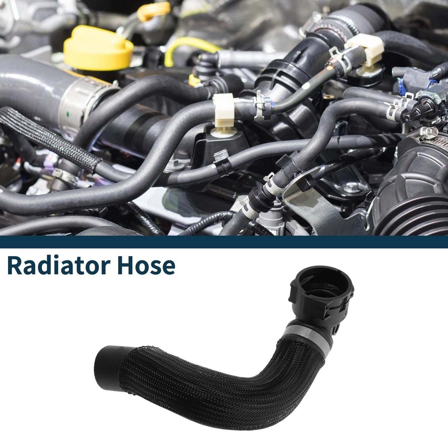 Radiator Hose for Mini Cooper 2018-2023 Rubber Water Pipe Black