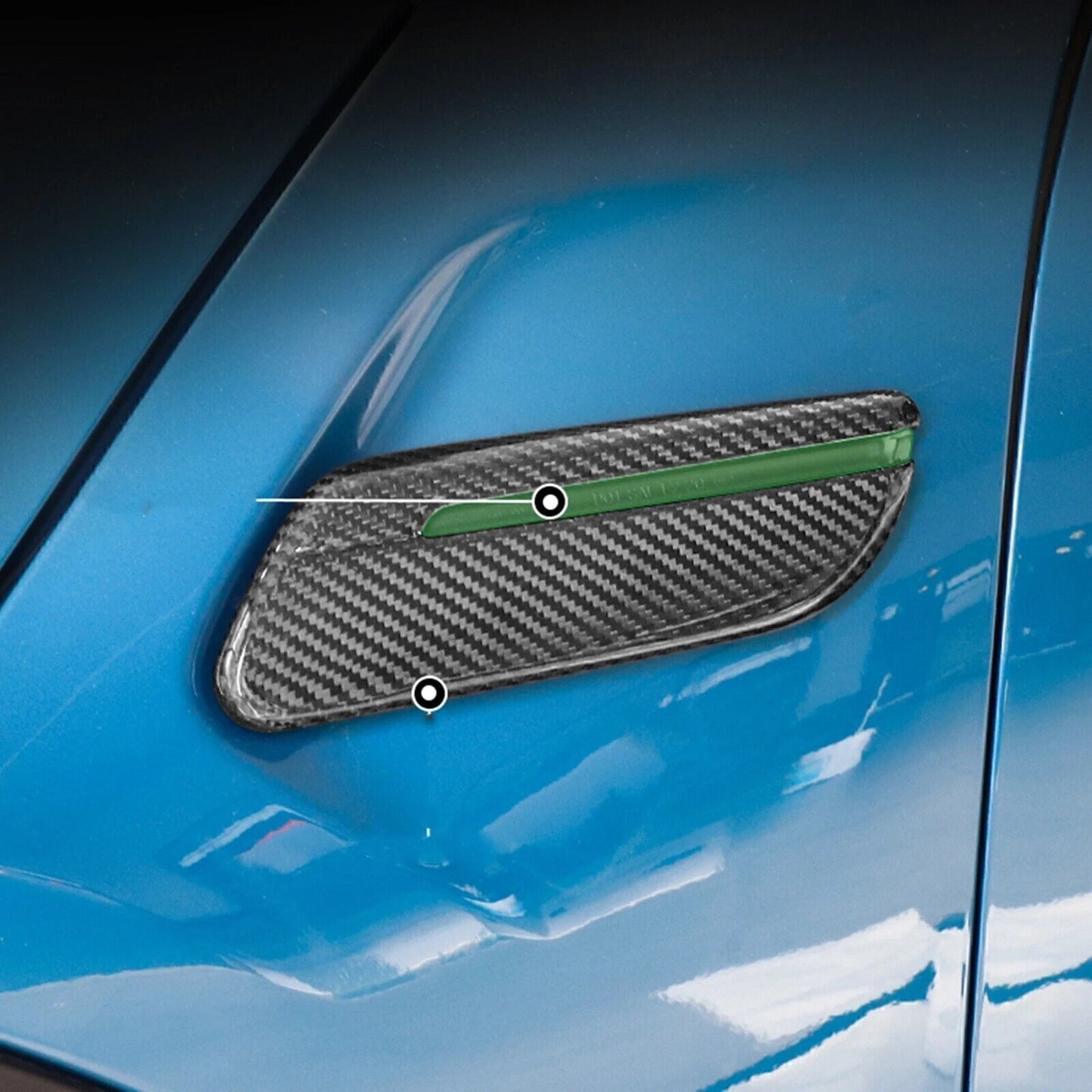 Side Marker Fender Cover Trim for Mini Cooper F55 F56 F57 (2019-2023)