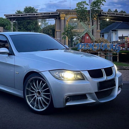 Front Bumper Side Air Vent Trim for BMW E90 E91 (2005-2008) Carbon Fiber Look