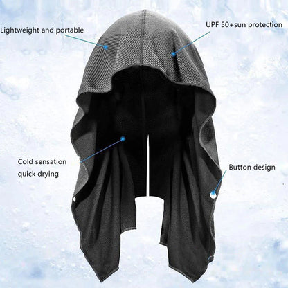 Cooling Hoodie Towels 63x30 cm for Yoga Sports Gym Fitness