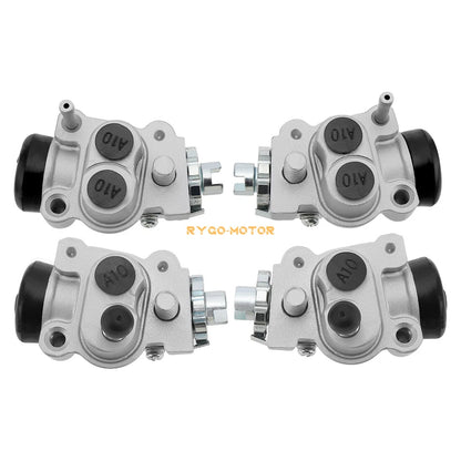 Front Brake Drum Wheel Cylinders W/Shoes Kit for Honda Fourtrax 300 TRX300FW