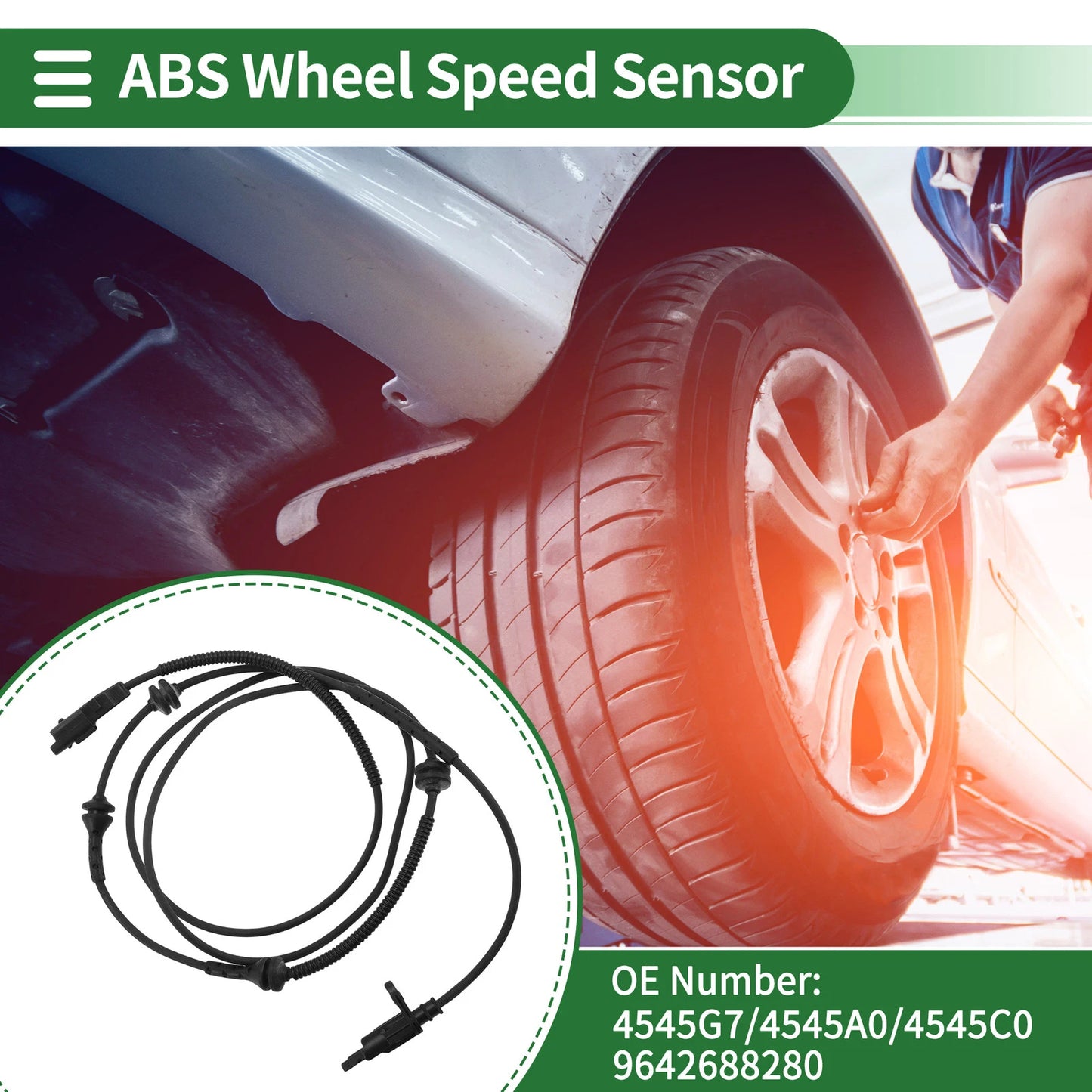 ABS Wheel Speed Sensor for PEUGEOT 407 (2004-2011)