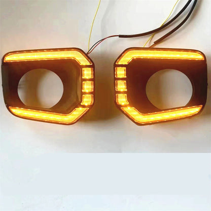 LED DRL Turn Signal Lamp Fog Light Bezel for 16-23 Toyota Tacoma (2016-2023)