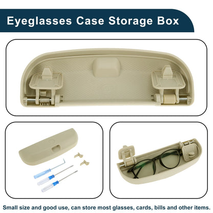 Sunglasses Case for BMW X1 U11 iX1 (2022-2024) Eyeglasses Holder Beige