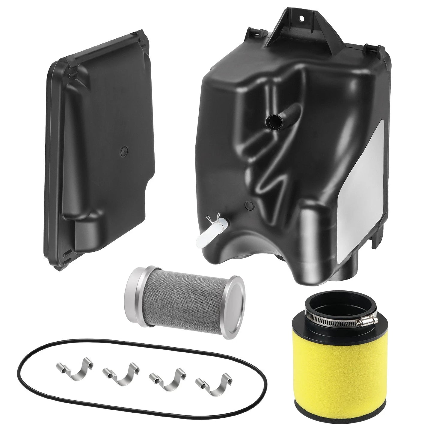 Air Filter Kit w/ Air Box Case + Cover + Seal Clip for Honda TRX 250X/300X/300EX