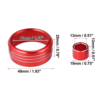 Red Side Mirror Adjustment Knob Covers for Subaru WRX STI (2002-2021)