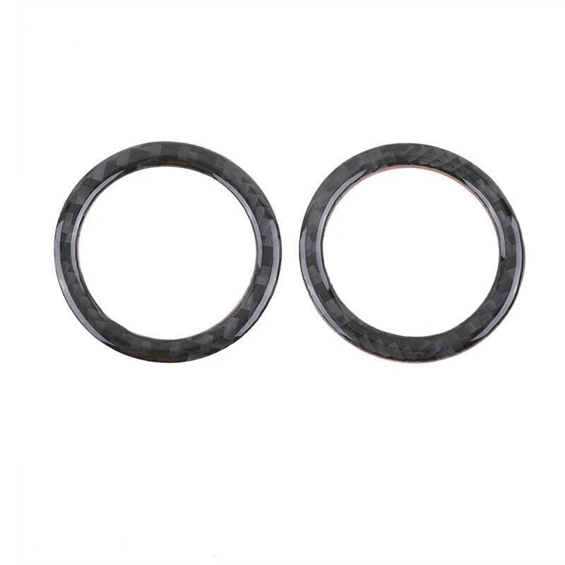 Real Carbon Fiber Front Door Speaker Trim Ring for Jeep Grand Cherokee (2011-2023)