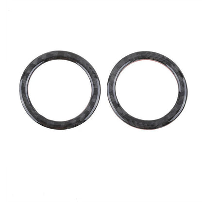 Real Carbon Fiber Front Door Speaker Trim Ring for Jeep Grand Cherokee (2011-2023)