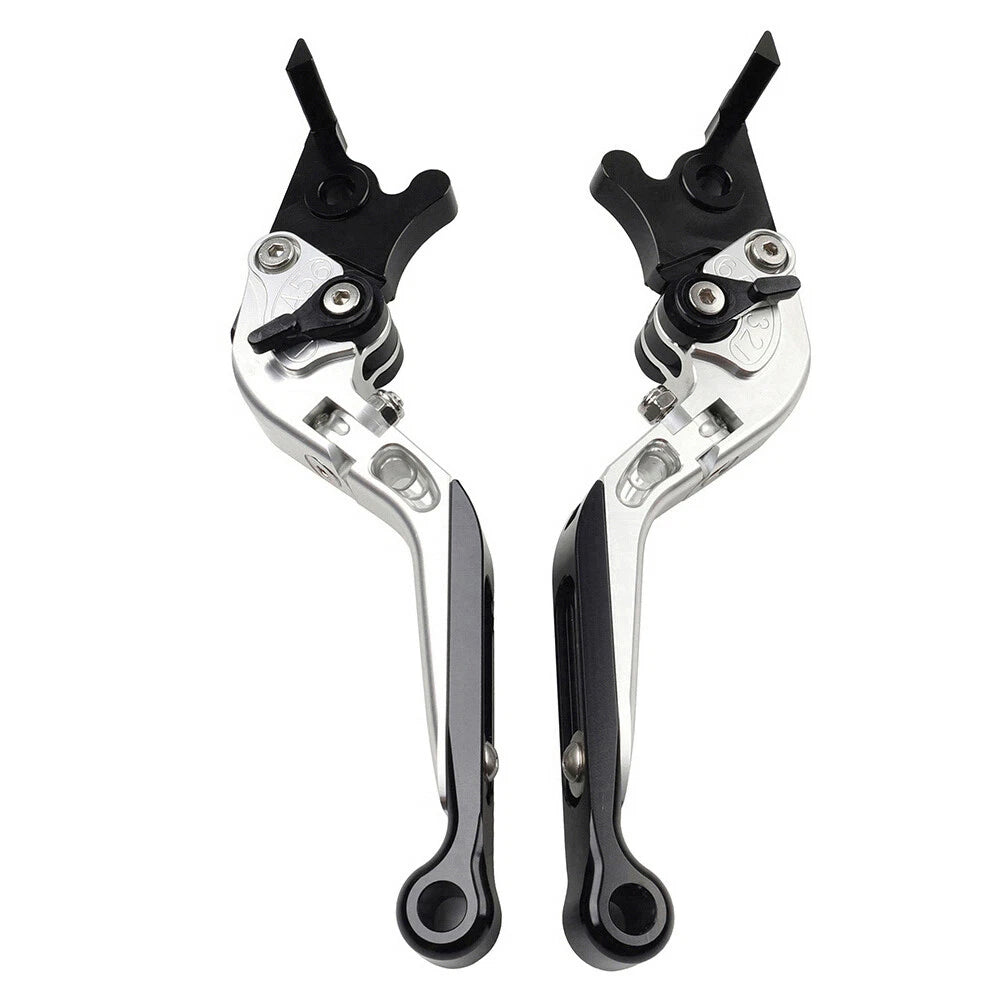 Silver Extendable Brake Clutch Levers for Honda CB1100, CB1300 (2013-2023)