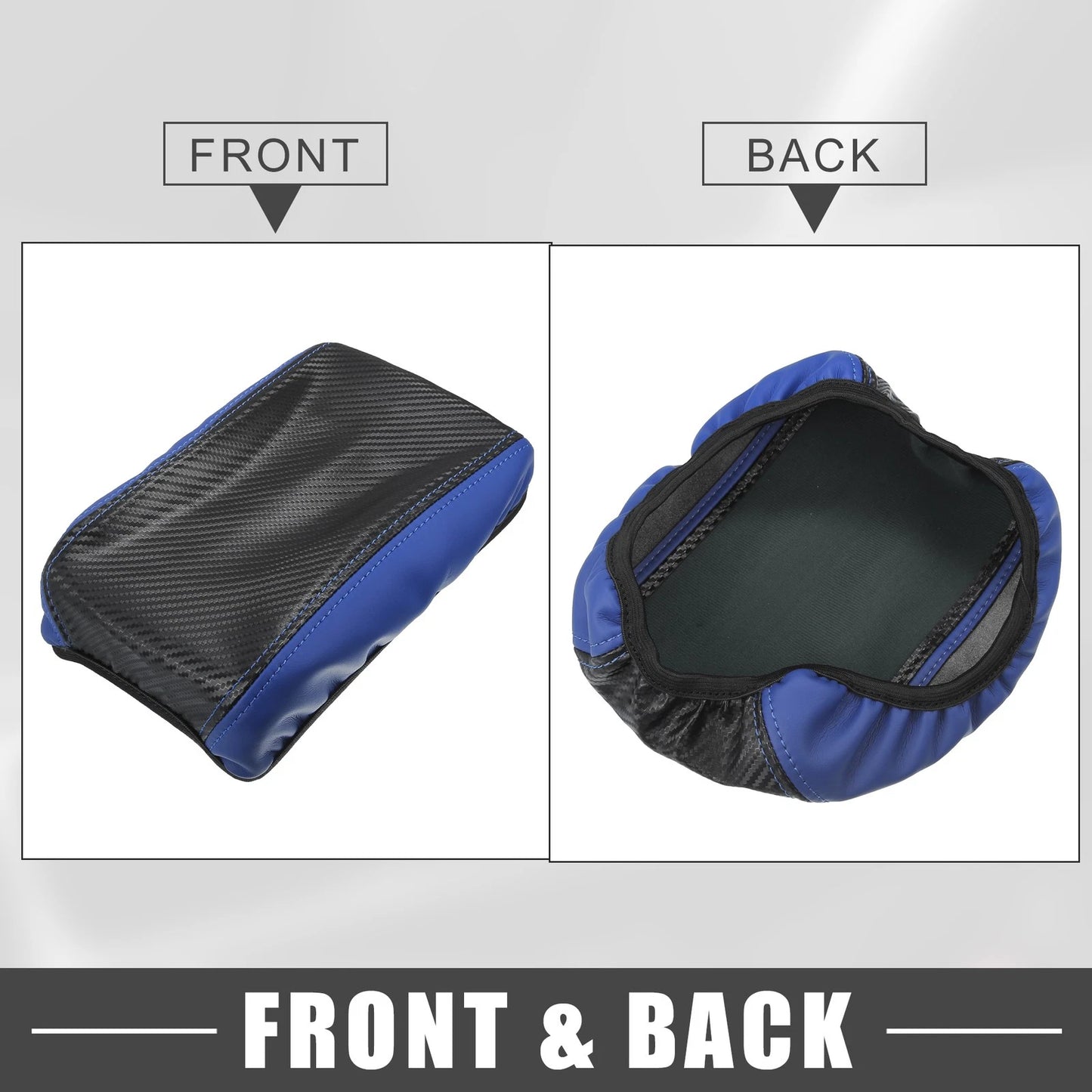 Center Console Armrest Cover Pad for Toyota Corolla Cross (2022) Blue Black