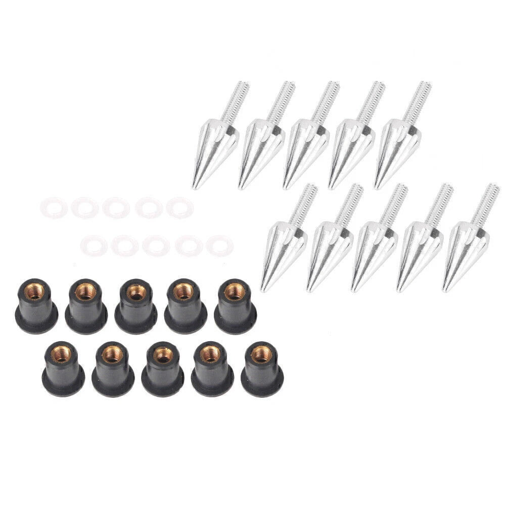 Windshield Bolt Screws for Honda Yamaha Suzuki BMW Ducati Universal Silver