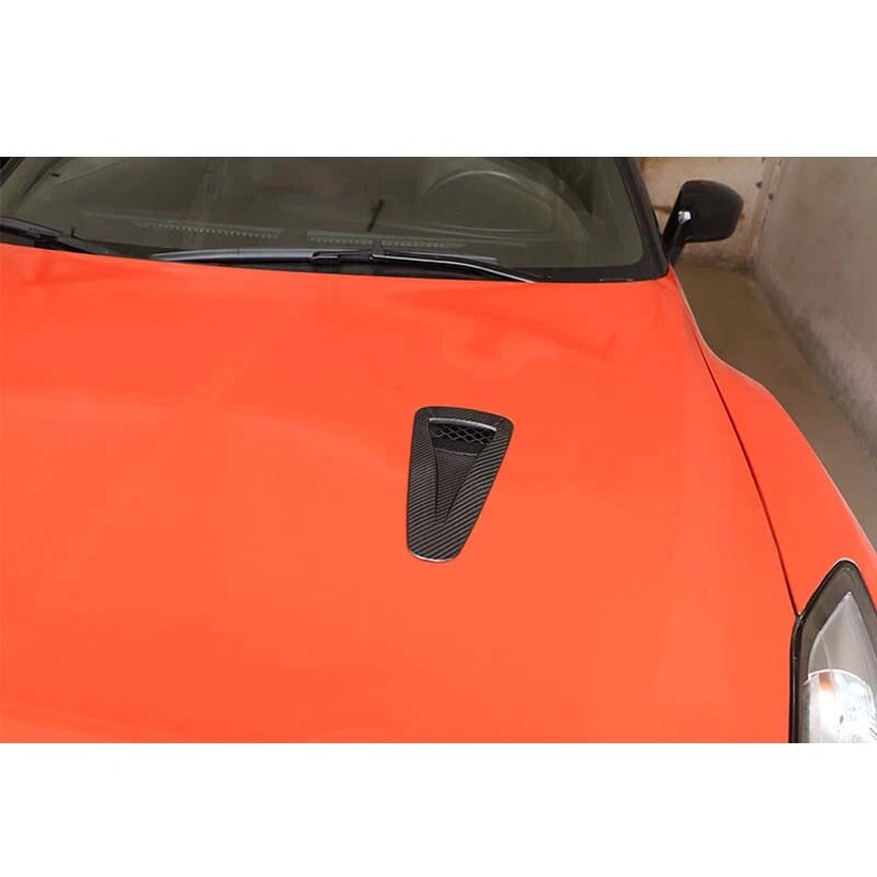 Real Carbon Fiber Engine Hood Air Vent Cover Trim fit For Nissan GTR 2008-2016