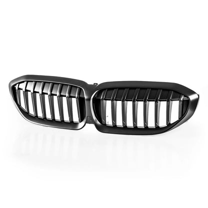 Front Grill for BMW 3 Series G20 (2019-2023) - Matte Black, No Camera Hole