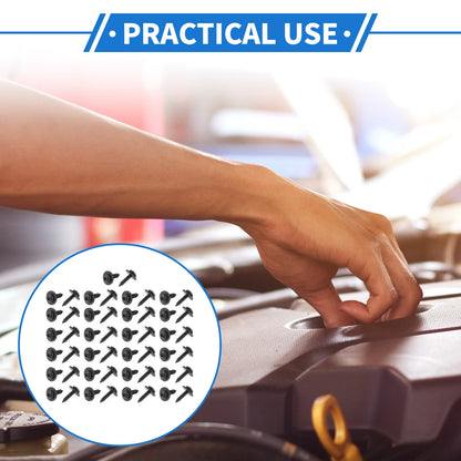 50 pcs Fender Liner Splash Shield Bumper Cover Screws for Honda Accord (2006-2007)