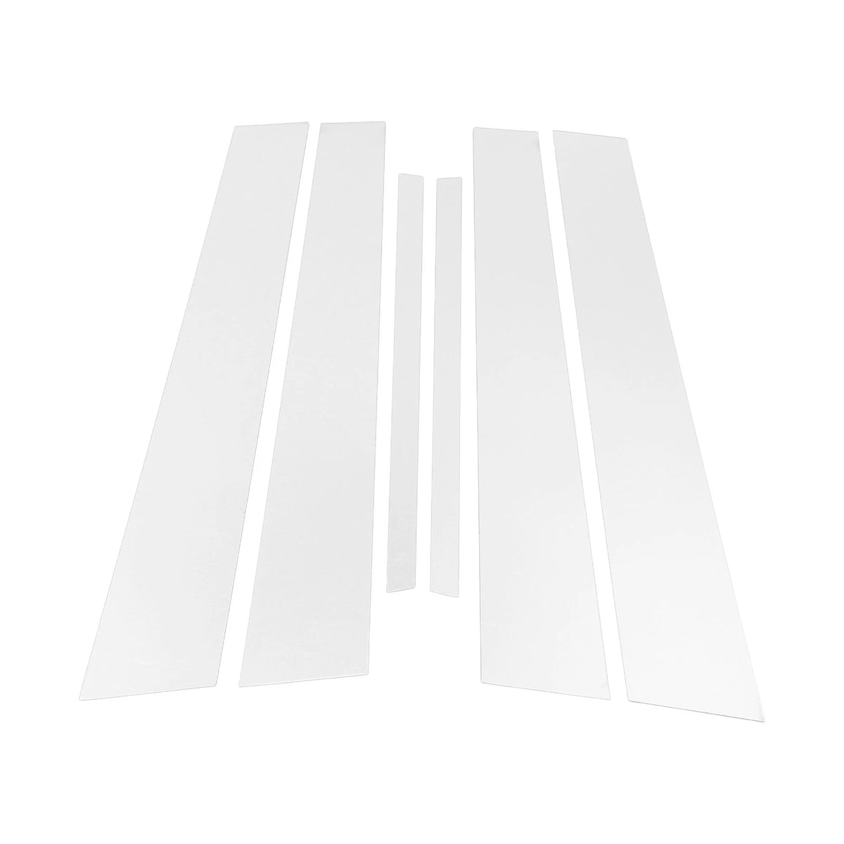 6 Pcs Door Pillar Window Trim for Honda Accord (2008-2012) Chrome Silver Tone