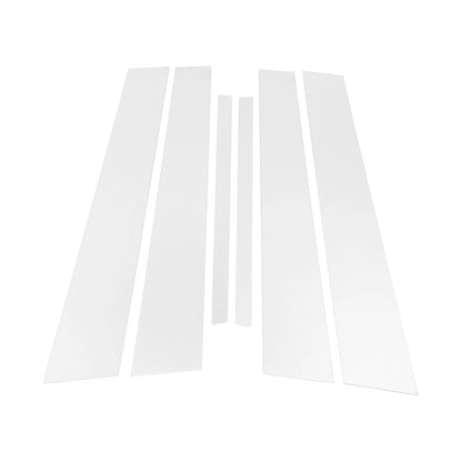 6 Pcs Door Pillar Window Trim for Honda Accord (2008-2012) Chrome Silver Tone