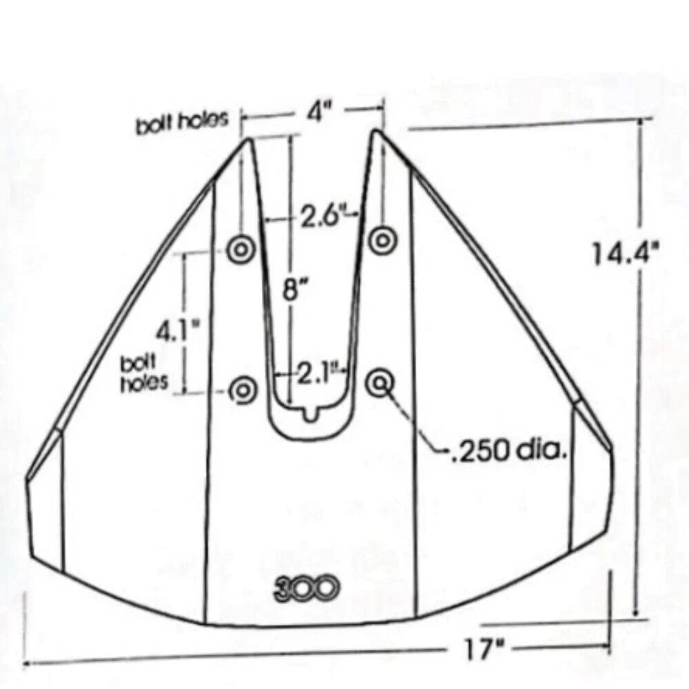 Hydrofoil Stabilizer for Yamaha/Mercury/Johnson Outboards 40-350 HP