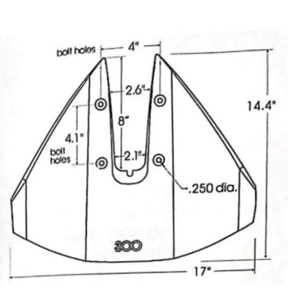 Hydrofoil Stabilizer for Yamaha/Mercury/Johnson Outboards 40-350 HP