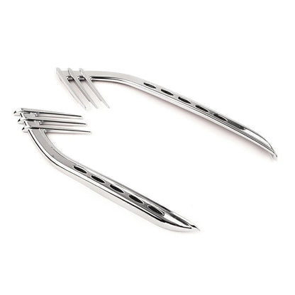 Chrome Mid-Frame Air Deflectors for Harley Touring Road King (2014-2023)