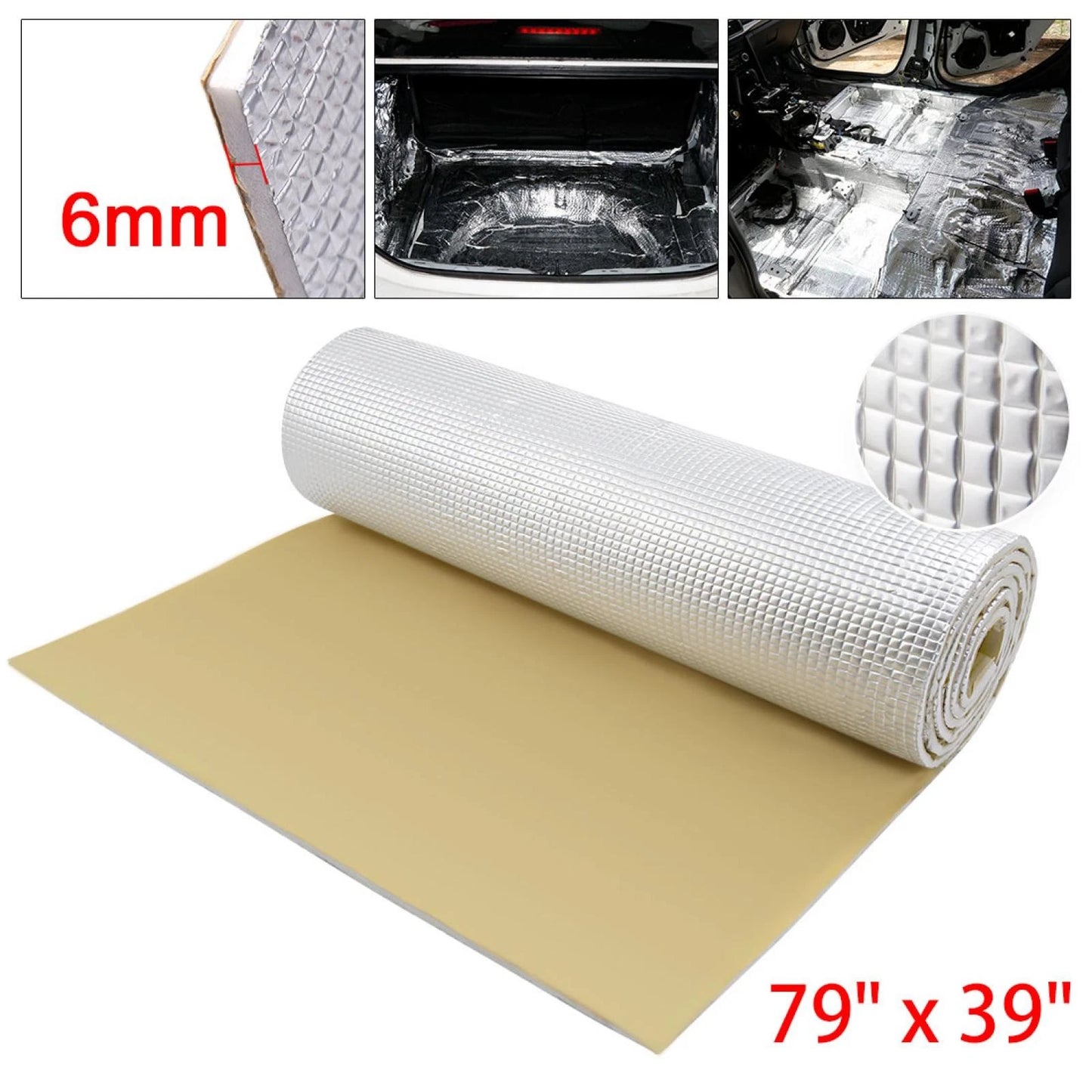 Sound Deadener Heat Mat 21.53 sqft 79x40 for Dodge Ram 1500/2500/3500