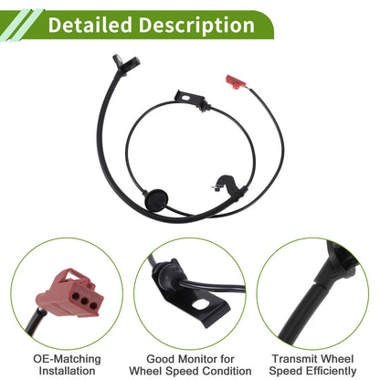 ABS Wheel Speed Sensor for Ford Fusion AWD Rear Right (2013-2020)