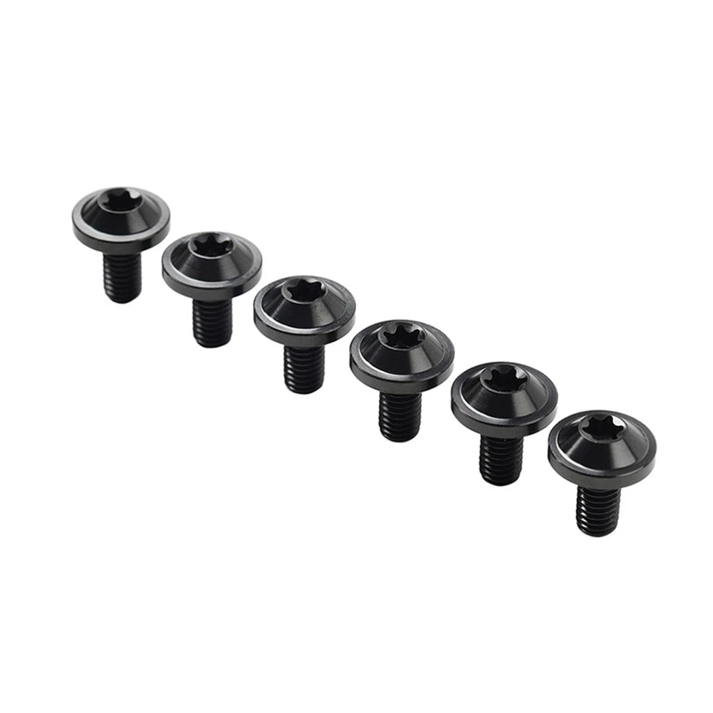 6 x Titanium Alloy Bolts M6x10mm for Motorcycle - Truss Torx Head Screws