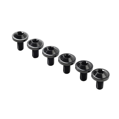 6 x Titanium Alloy Bolts M6x10mm for Motorcycle - Truss Torx Head Screws