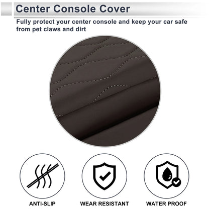 Car Center Console Cover for BMW 5 Series (2011-2017) Dark Brown 1 x Set
