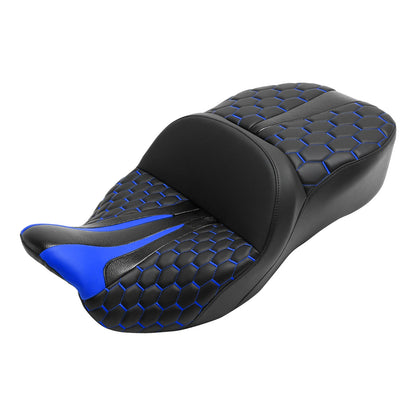 Driver & Passenger Seat Backrest Pad for Harley Electra Road Glide (2009-2013)