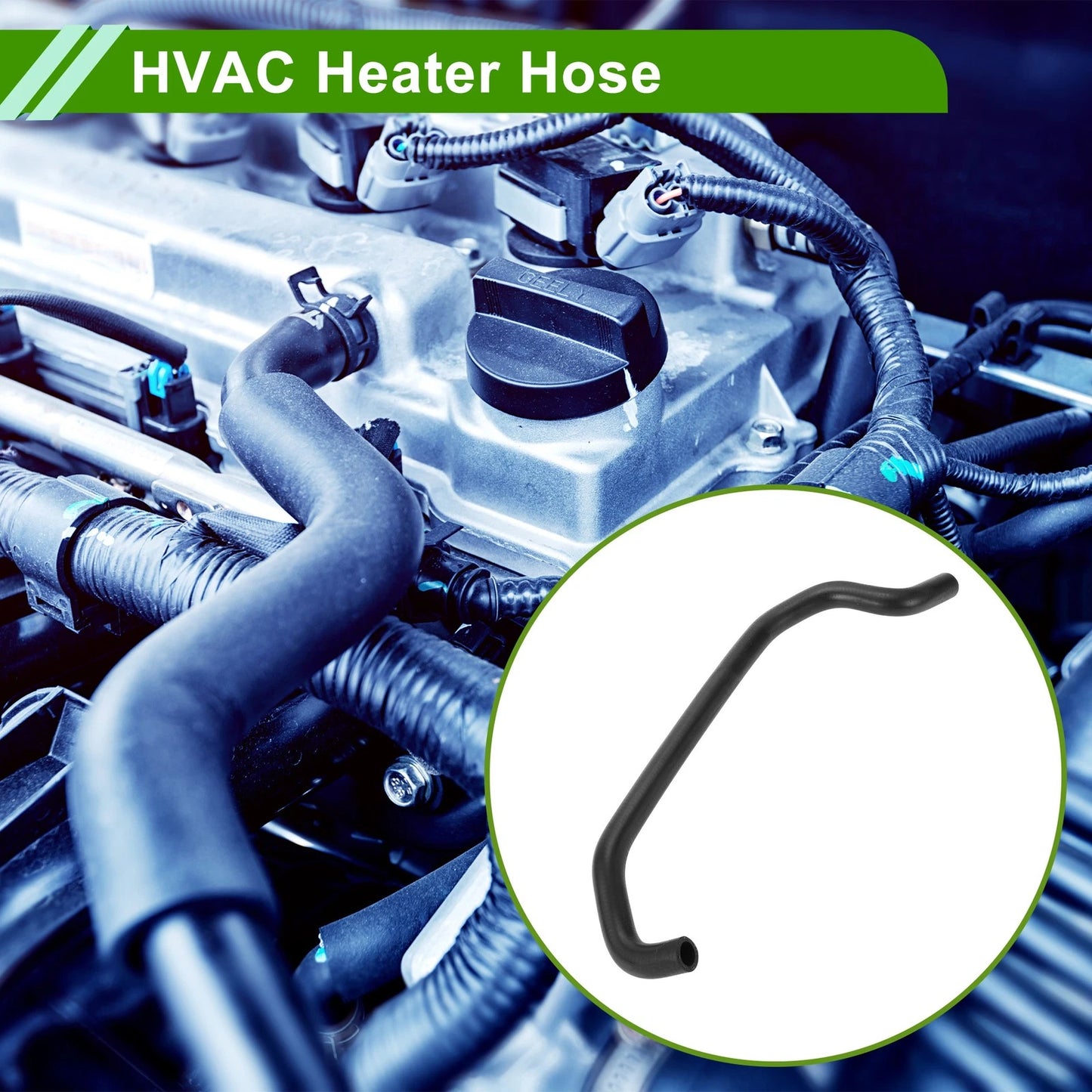 Heater Hose for Toyota Camry 3.0L (1992-1996) Rubber Black 1 x Piece