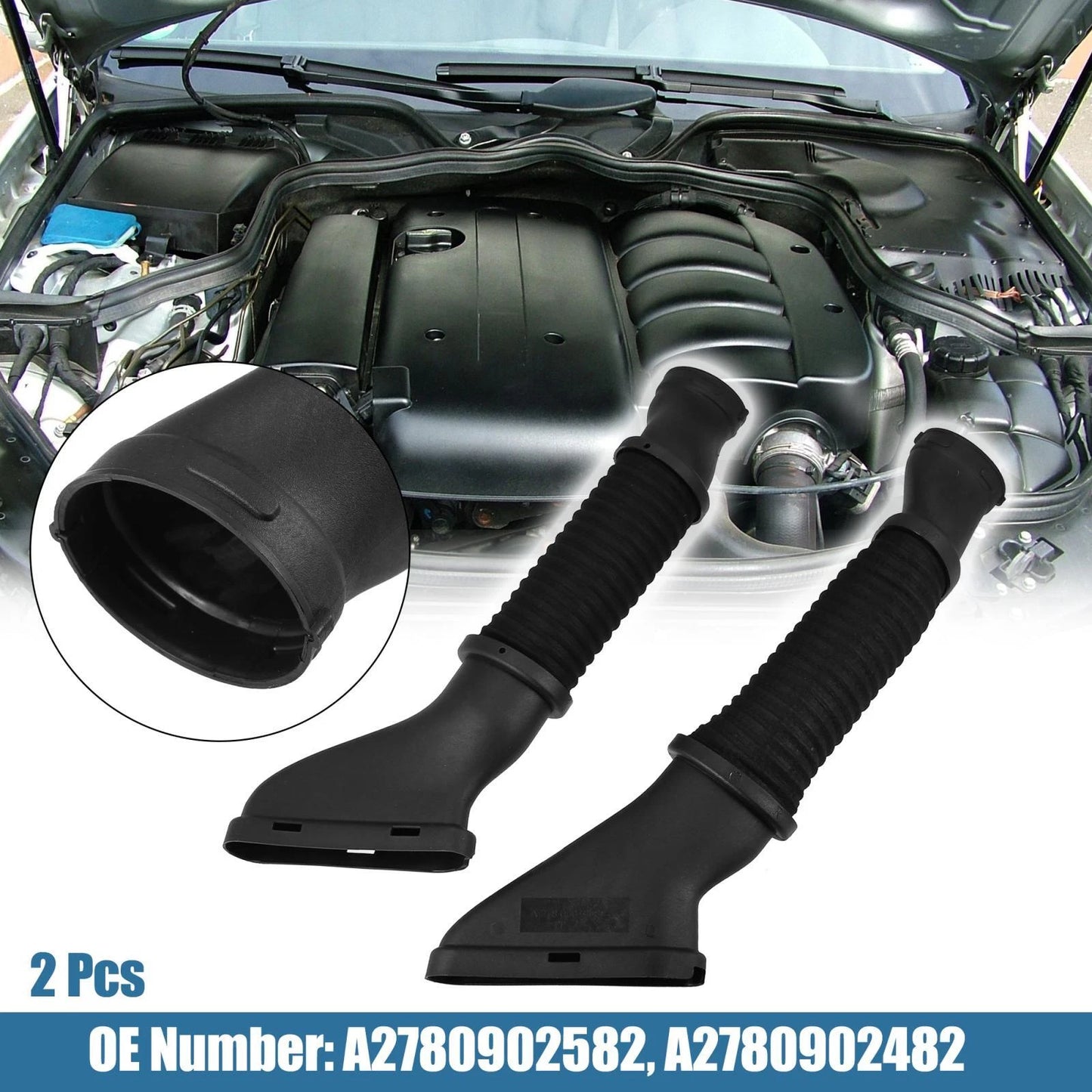 2 x Air Intake Duct Hose for Mercedes-Benz W166 GL450 (2013-2019)
