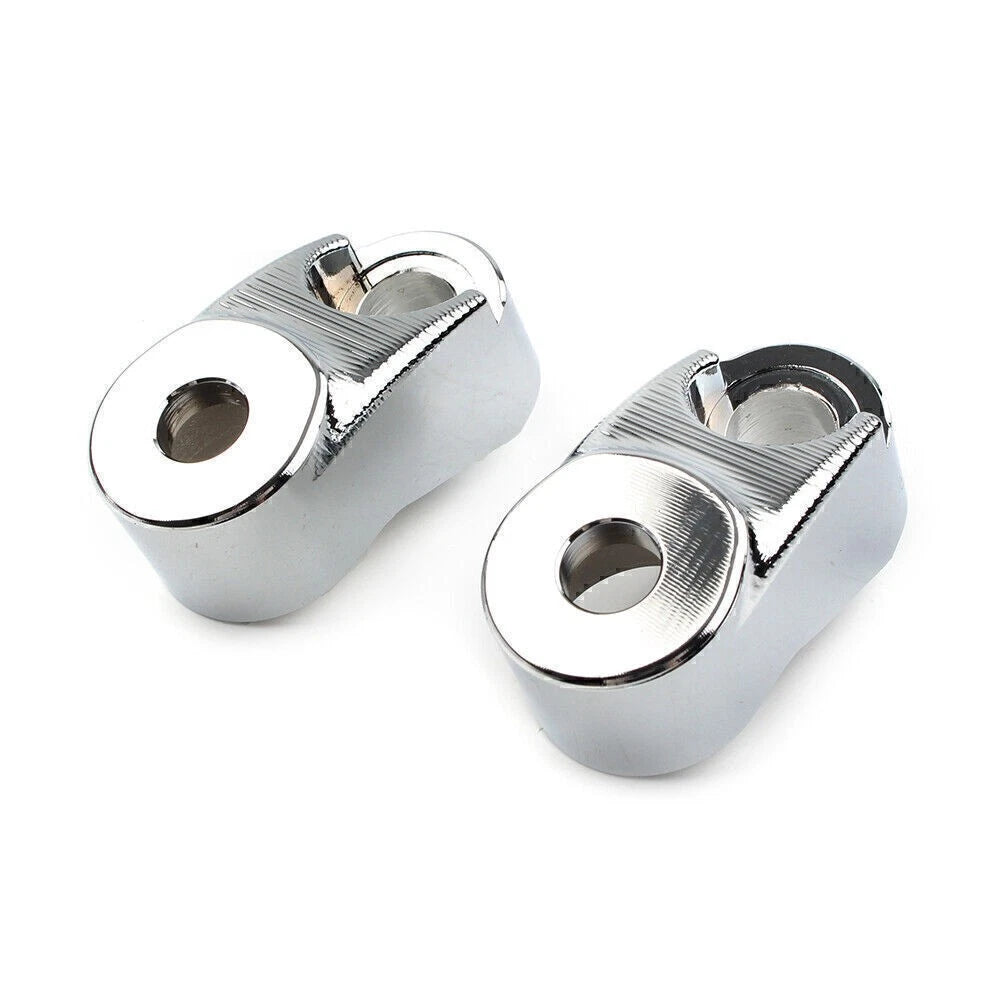 Chrome Front Turn Signal Mount for Harley Sportster FXR 39mm 49mm Forks