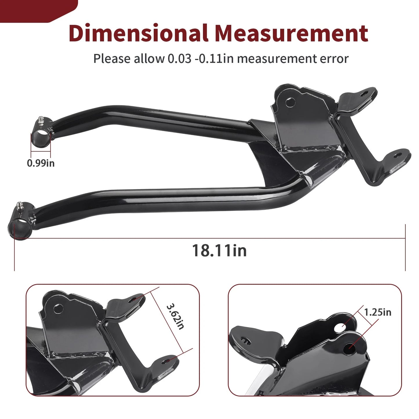 2 x Front Control Arms for Polaris RZR 170 EFI (2009–2021)