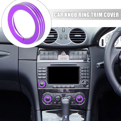 Purple Car Headlight Switch Button Knob Trim for Ford Mustang F150 (2015-2020)